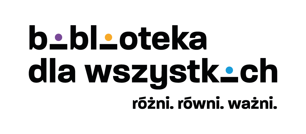 Logo projektu Biblioteka dla wszystkich - różni, równi, ważni